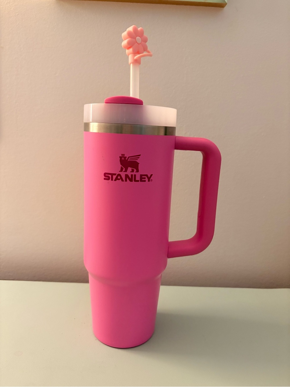 Stanley 30oz in Peony - with flower charm